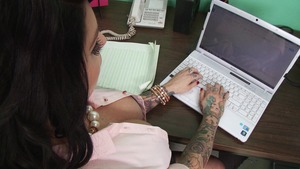 Big Tits at Work - Darling Danika rough reverse cowgirl porn