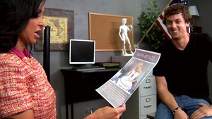 Big Tits at School: Jewels Jade sucking cock video