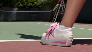 Big Tits in Sport - European Candy Manson is a busty blonde