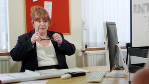 Big Tits at Work: Marc Rose & inked mature Nicolette Shea