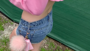 Public Pickups: Piercing Alex Blake doggy fucks POV blowjob