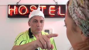 Fake Hostel - Brunette Tera Link getting facial scene