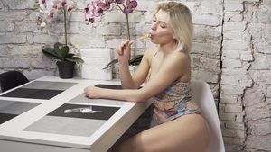 Nubiles: Very sensual blonde hair Lesya enjoys hard ramming