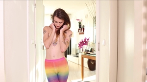 Nubiles - Girl Adelle Unicorn in sexy stockings pussy fucking