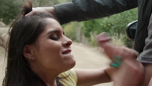 Family XXX: Brunette Katya Rodriguez receiving facial scene