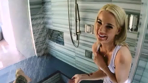 POVD.com - Bella Rose goes wild on cock in shower