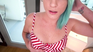 Top Web Models: Fallon Love POV blowjob cum in the desert