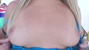Swallowed: Hot blonde sloppy ass to mouth