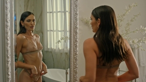 Deeper - Brunette helps with deepthroat